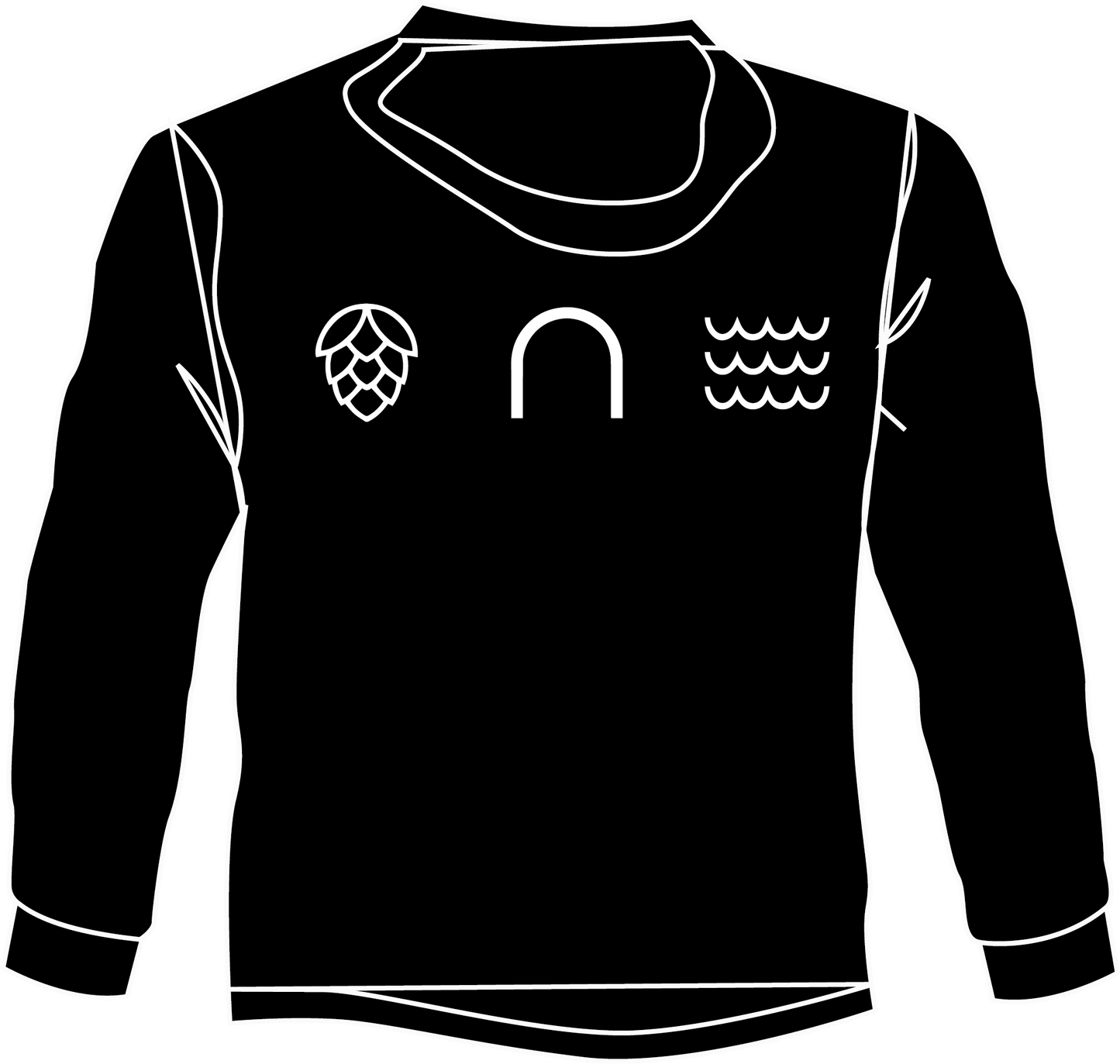 Eight Arch Hoodie Black